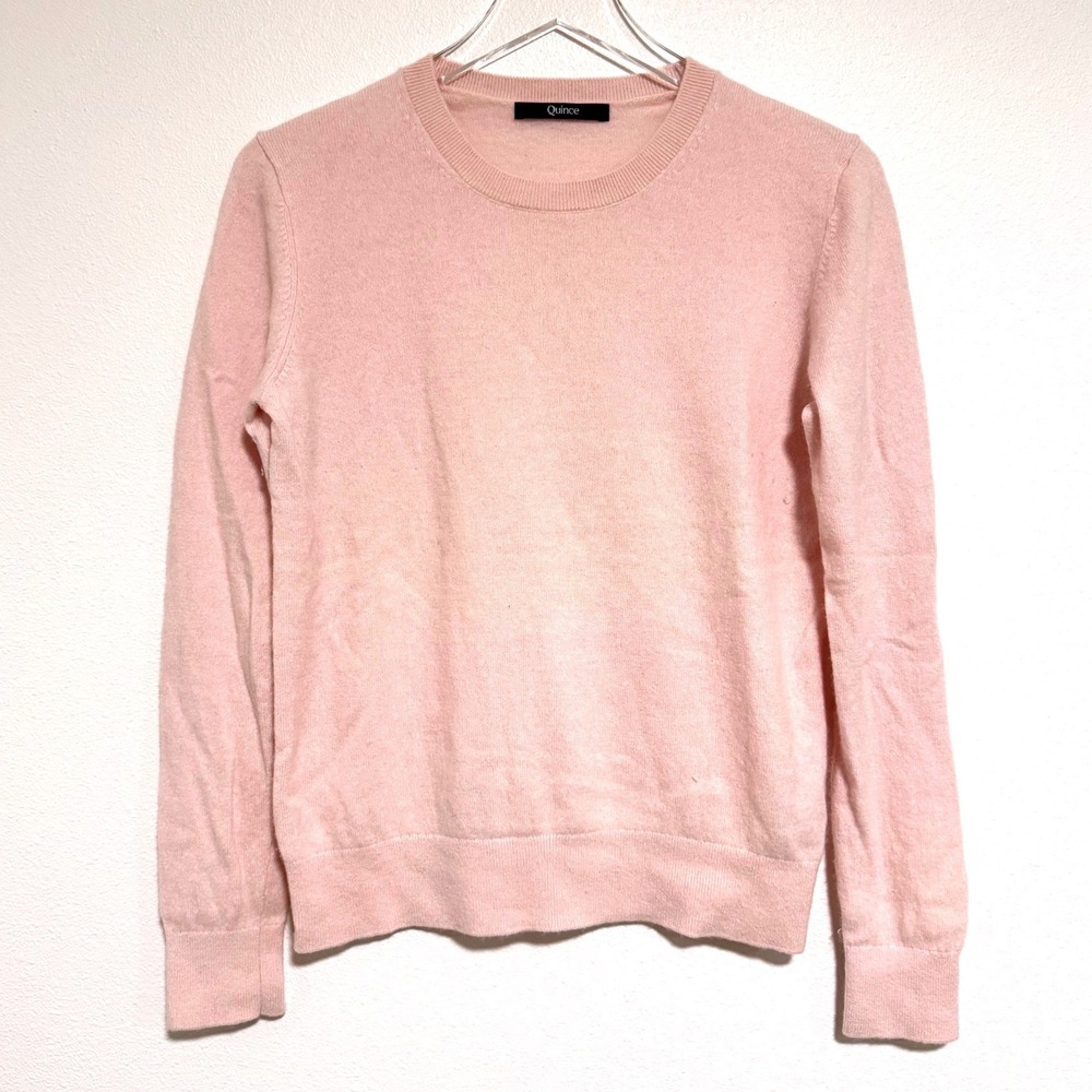 Quince Women's 100% Mongolian Cashmere Crewneck Sweater - Minimal Pink
